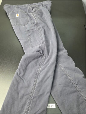 Carhartt Women’s Original Fit Fleece Lined Work Pants Gray Size 12 #1597